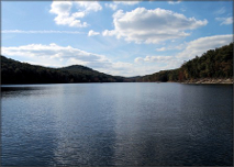 Spillway fishing Cave Run lake Kentucky 